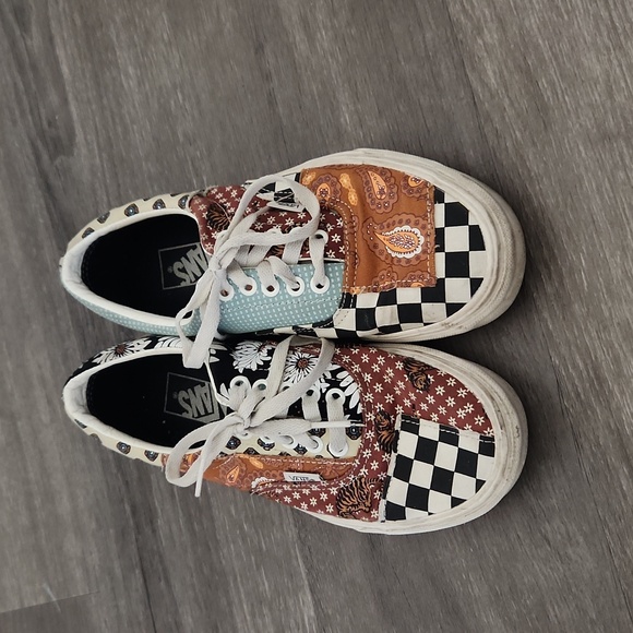 Vans tiger patchwork era skate shoes men's 7 or women's 8.5 - Picture 2 of 8